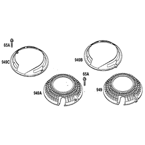Finger Guard Diagram and Parts List for 122700-122799 0101-0101 Briggs and Stratton Engine